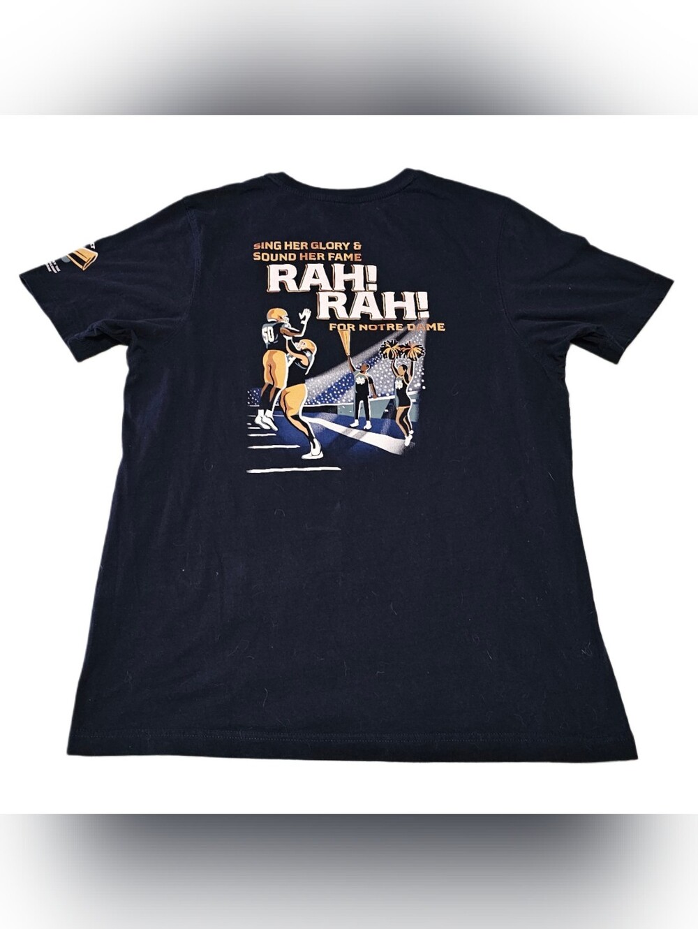 Notre Dame Fighting Irish Football T-Shirt 2022 Blue Tee Men XL ND The Shirt Rah